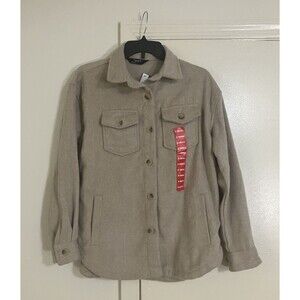 Member's Mark Women's Relaxed Fit Soft Comfort Extra Warm Shacket XS Tan